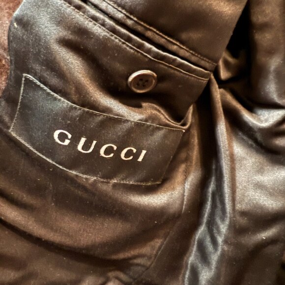 Crazy rare GUCCI Mink Fur Men's Blazer Sportcoat 48 eu 38 us small - Picture 2 of 5